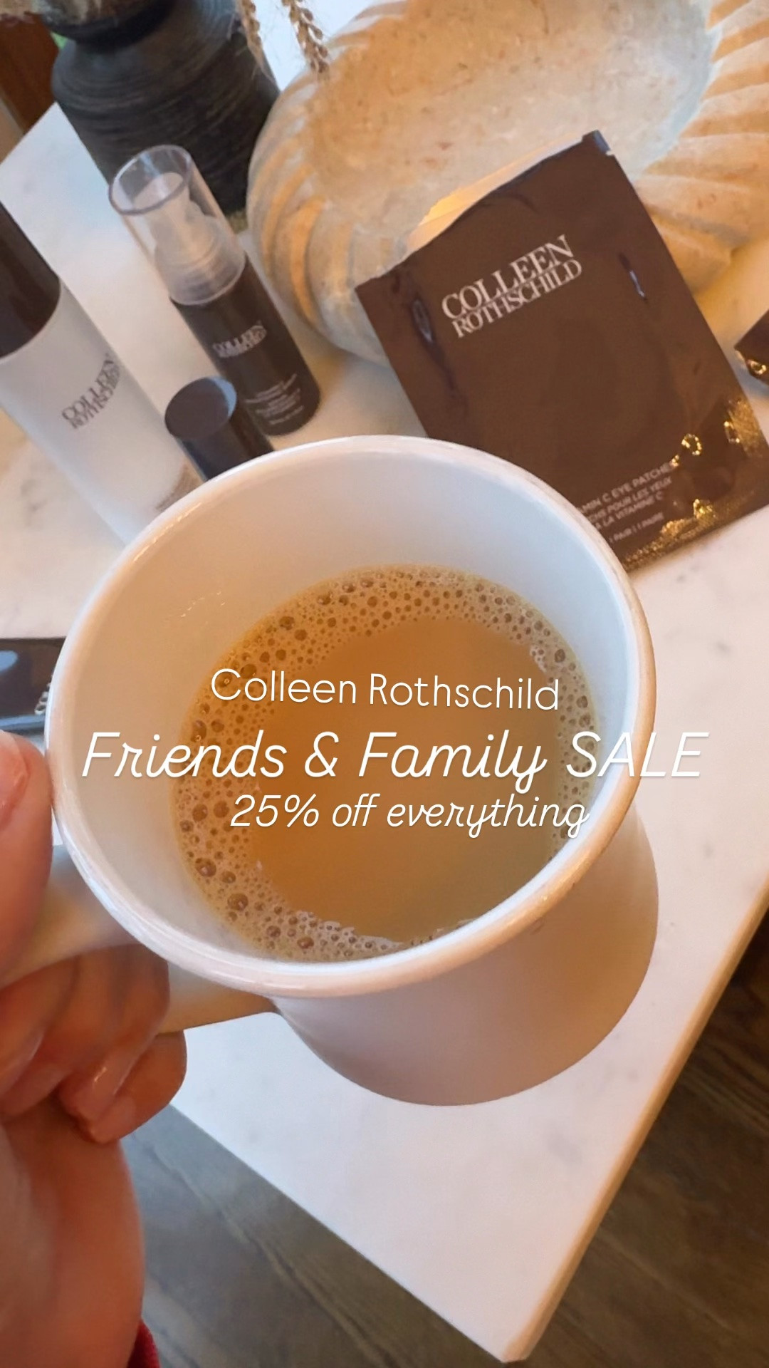 Sunday morning easy start. A little extra self care - these eye patches are ahh-mazing!!
25%-30% off Colleen Rothschild 
✨my everyday morning favorites here too!
@colleenrothschild #crpartner