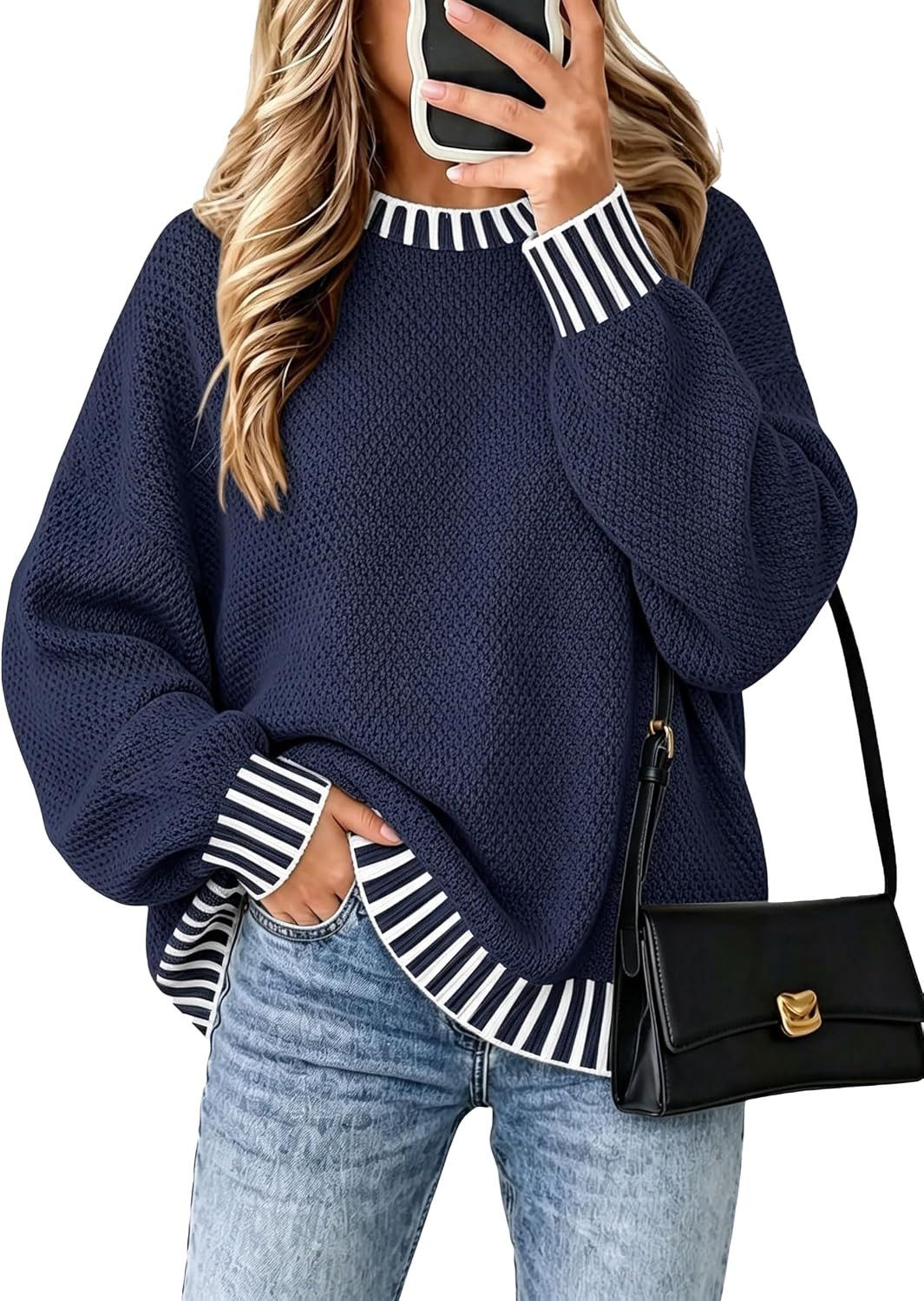 Fall Clothes for Women 2026 Fashion Outfits Knitted Oversized Sweaters | Amazon (US)