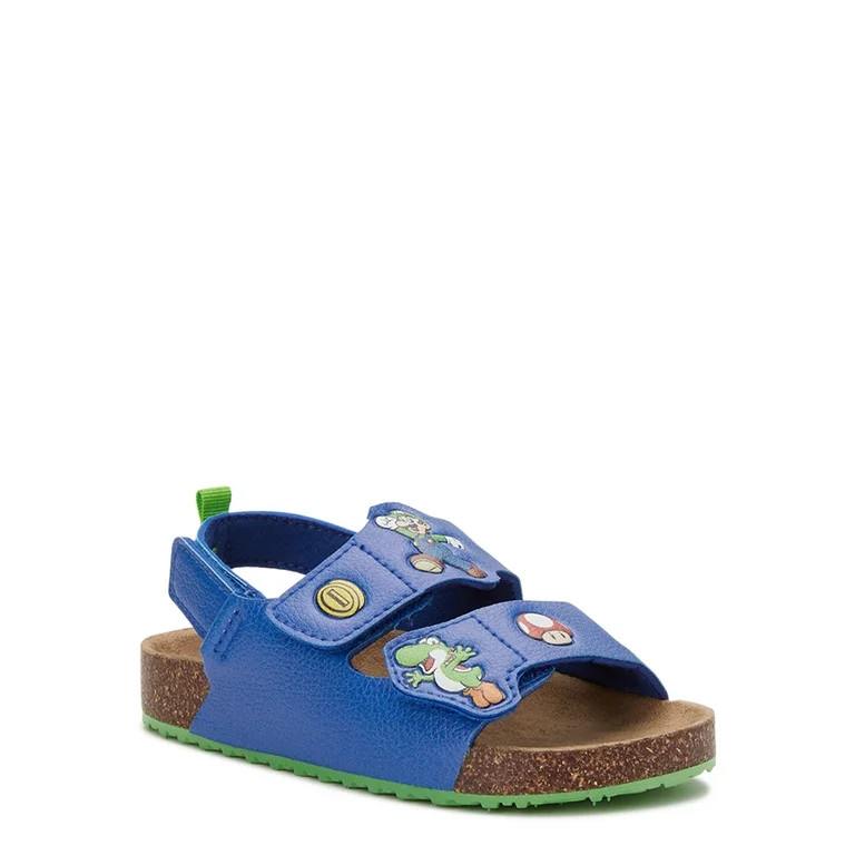 Super Mario Toddler Boys Footbed Sandals, Sizes 7-12 | Walmart (US)