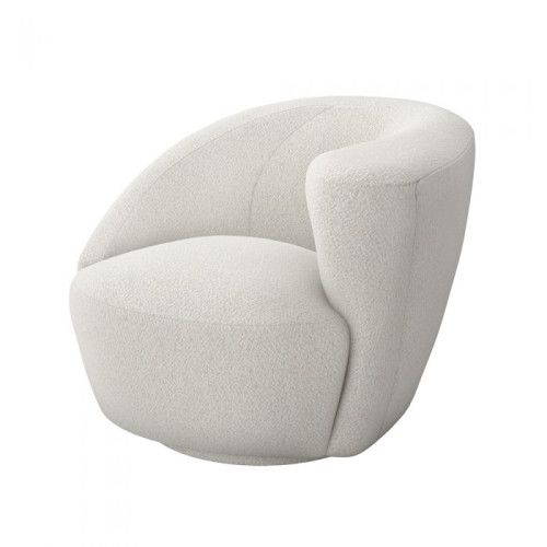 Interlude Home Carlisle Swivel Right Chair - Cameo | Gracious Style