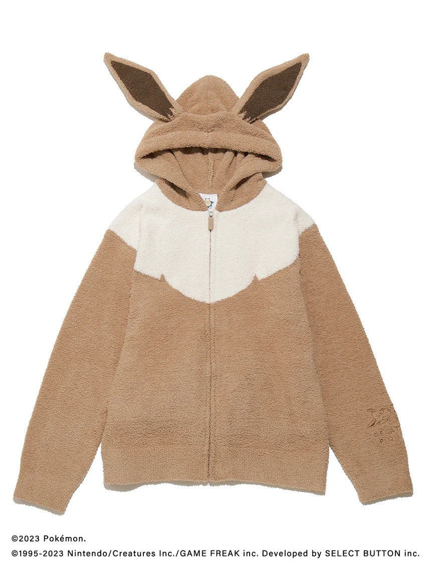 [Pokémon Sleep][MENS] Baby Moco Eevee Hoodie & Shorts Set | Gelato Pique
