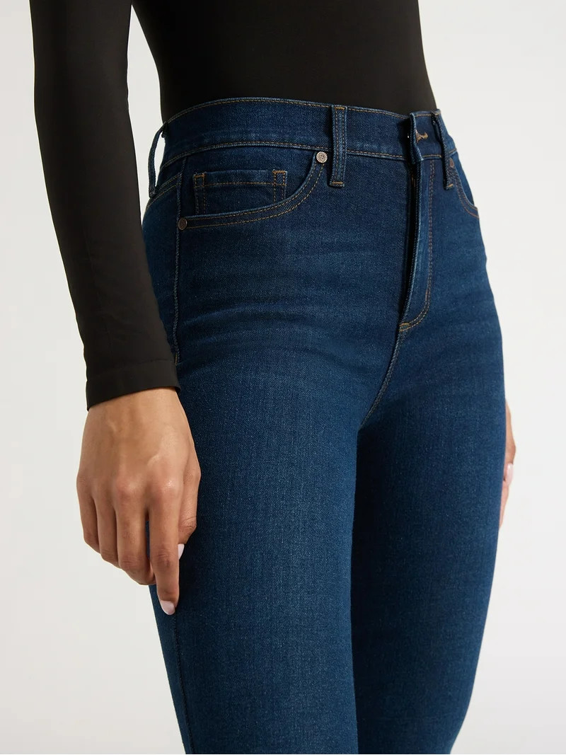 Sofia by Sofia Vergara Women's and Women's Plus Melisa Flare High Rise Jeans, 30.5", 32.5" and 34... | Walmart (US)