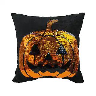 Halloween Jack-O'-Lantern Reverse Sequins Pillow by Ashland® | Michaels | Michaels Stores