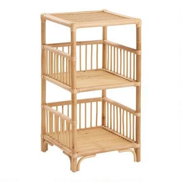 Natural Rattan Shelton Storage Shelf | World Market