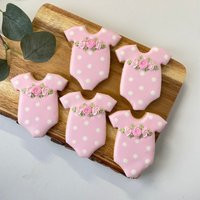 1 Dozen - Baby in Bloom Shower Favors For Girls, Pink Cookies | Etsy (US)