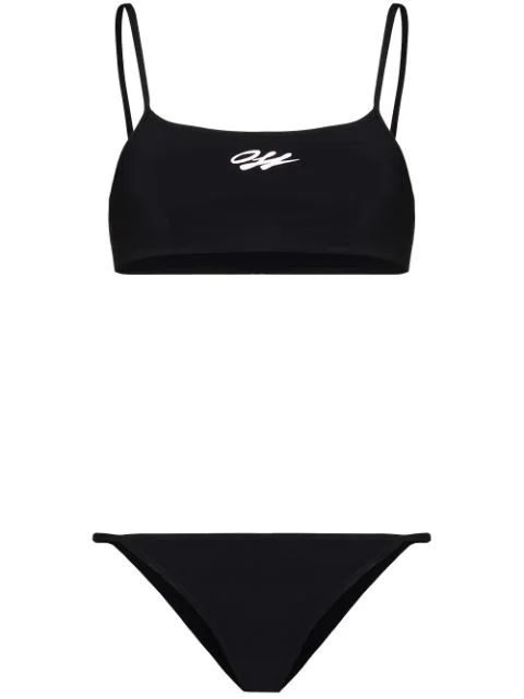 logo print bikini set | Farfetch (US)