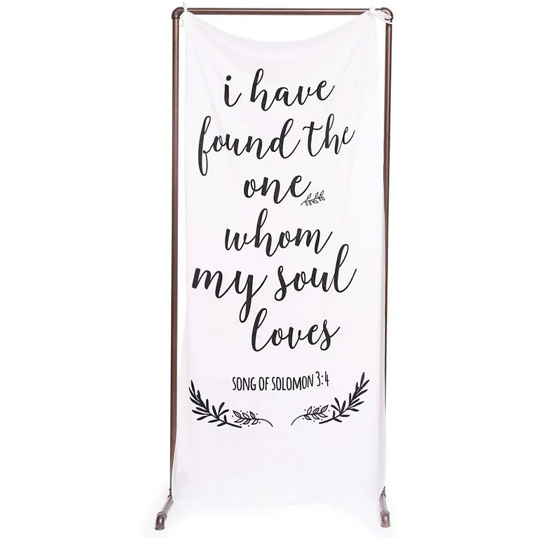 Song of Solomon 3:4 Sign Oversized Semi-Sheer Banner with Callography I Have Found The One Whom M... | Walmart (US)