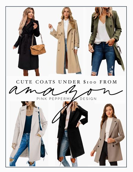 Pretty coats and jackets for under $100 from Amazon.
All of these have great reviews and come in lots of different color and style options.
Black coat, camel coat, brown coat, gray coat, belted wool coat #founditonamazon #amazonfashion 

#ltkstyletip #ltkunder100 #ltkunder50

#LTKGiftGuide #LTKHoliday #LTKsalealert