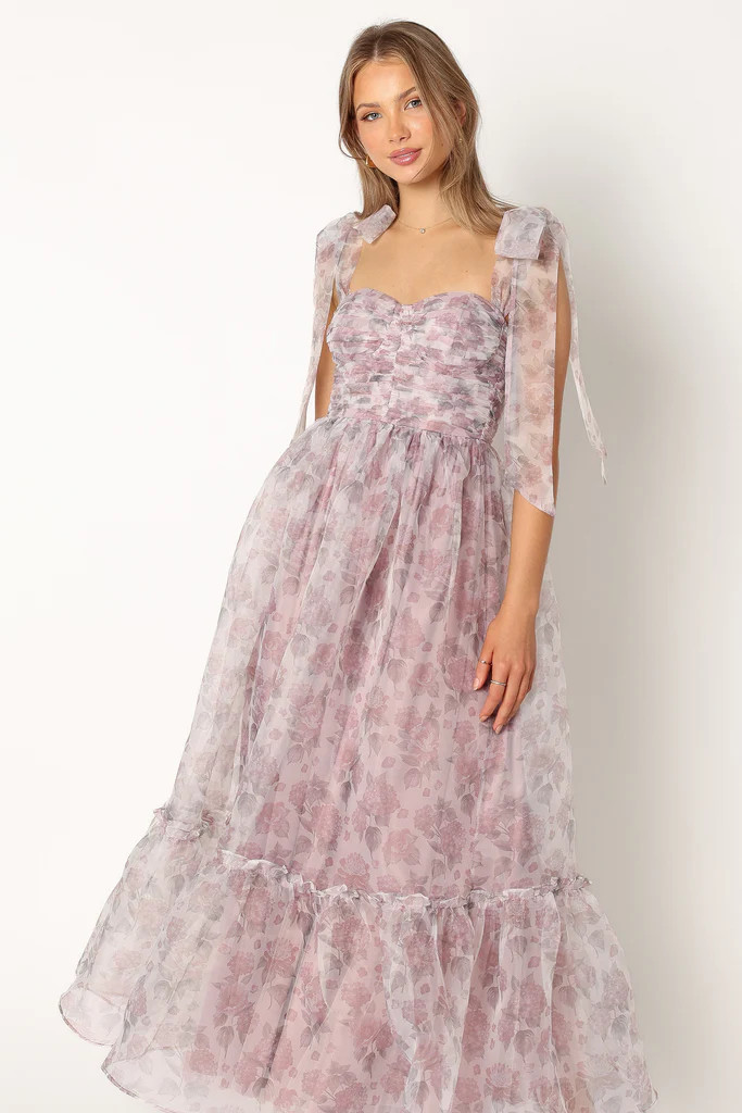 Floret Midi Dress - Dark Purple | Petal & Pup (US)