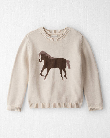 Kid Organic Cotton Horse Sweater Knit | Carter's Inc