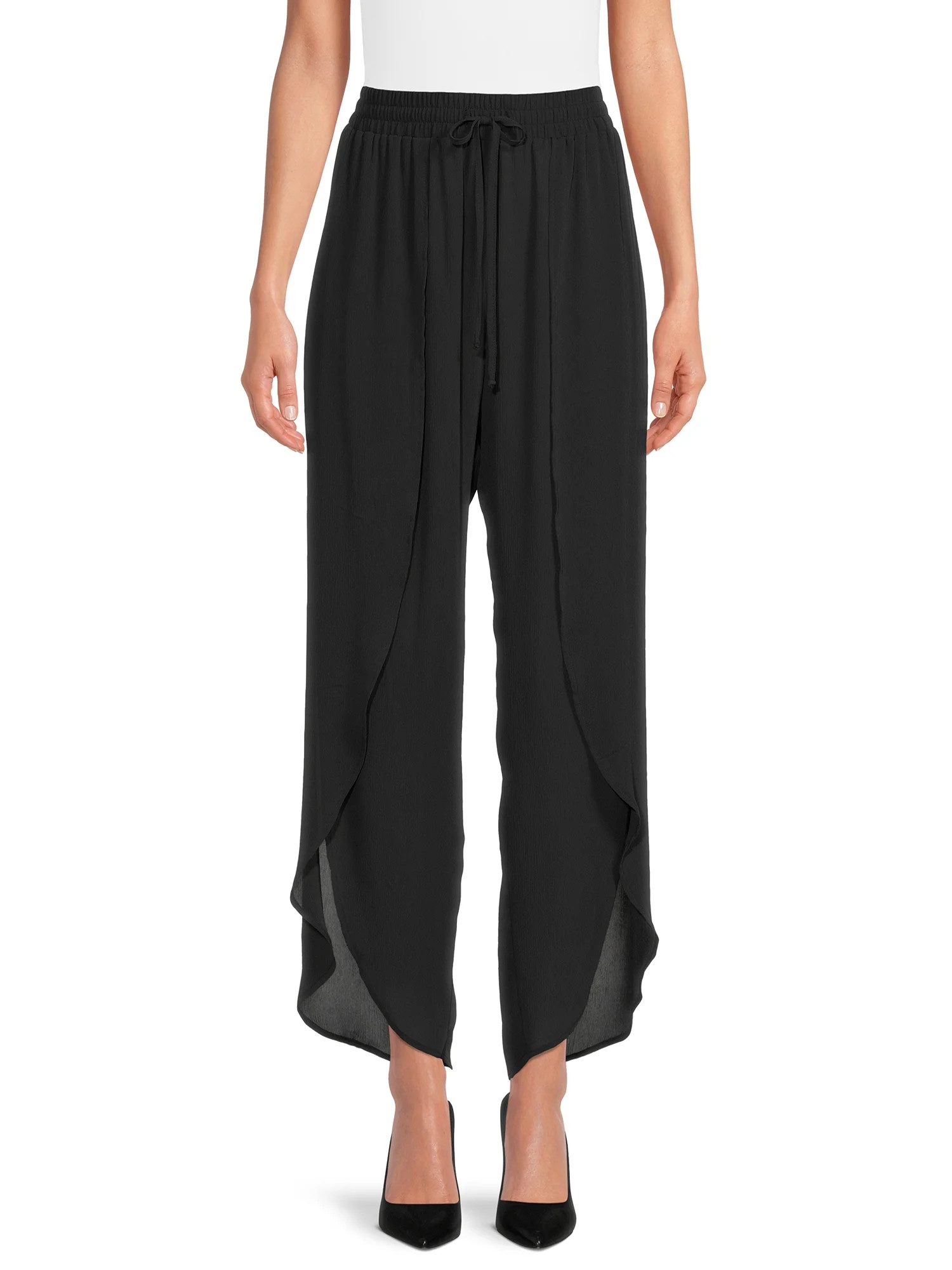 Time and Tru Women's Petal Leg Cover Up Pants | Walmart (US)