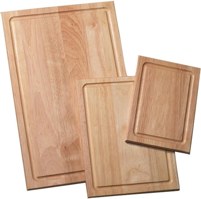 Farberware 3-Piece Wood Cutting Board Set with Drip Groove | Amazon (US)