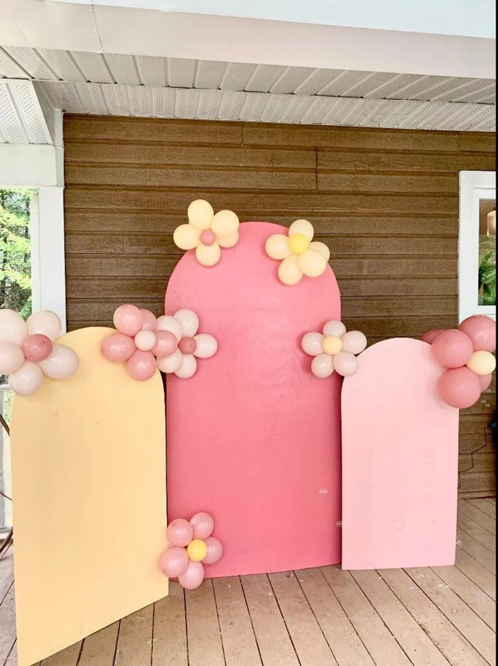 Daisy Balloon Backdrop Wall Groovy First Birthday Decor - Etsy | Etsy (US)