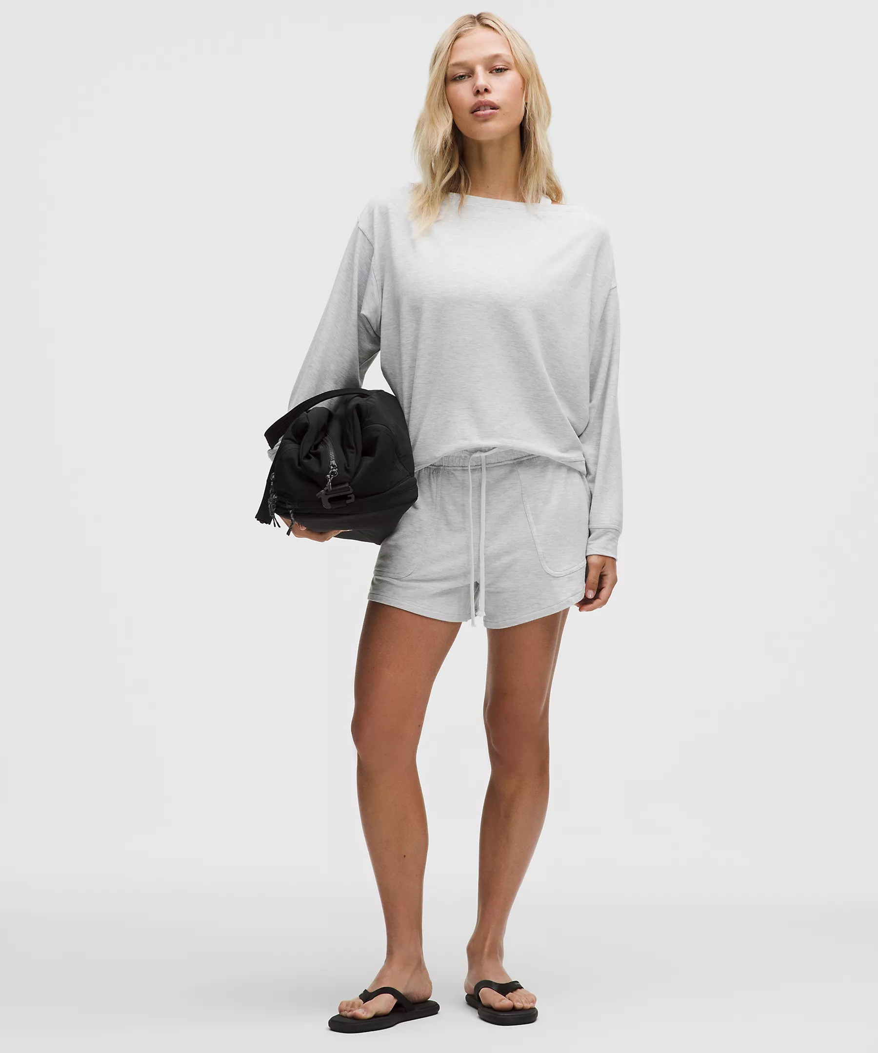 BeCalm Oversized Boatneck Long-Sleeve Shirt | Lululemon (US)