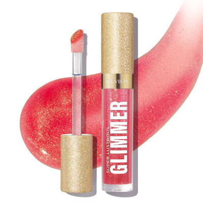 Revlon Super Lustrous Glimmer Gloss - Plant Based Glitter - 007 Haute Honey - 0.13 fl oz | Target