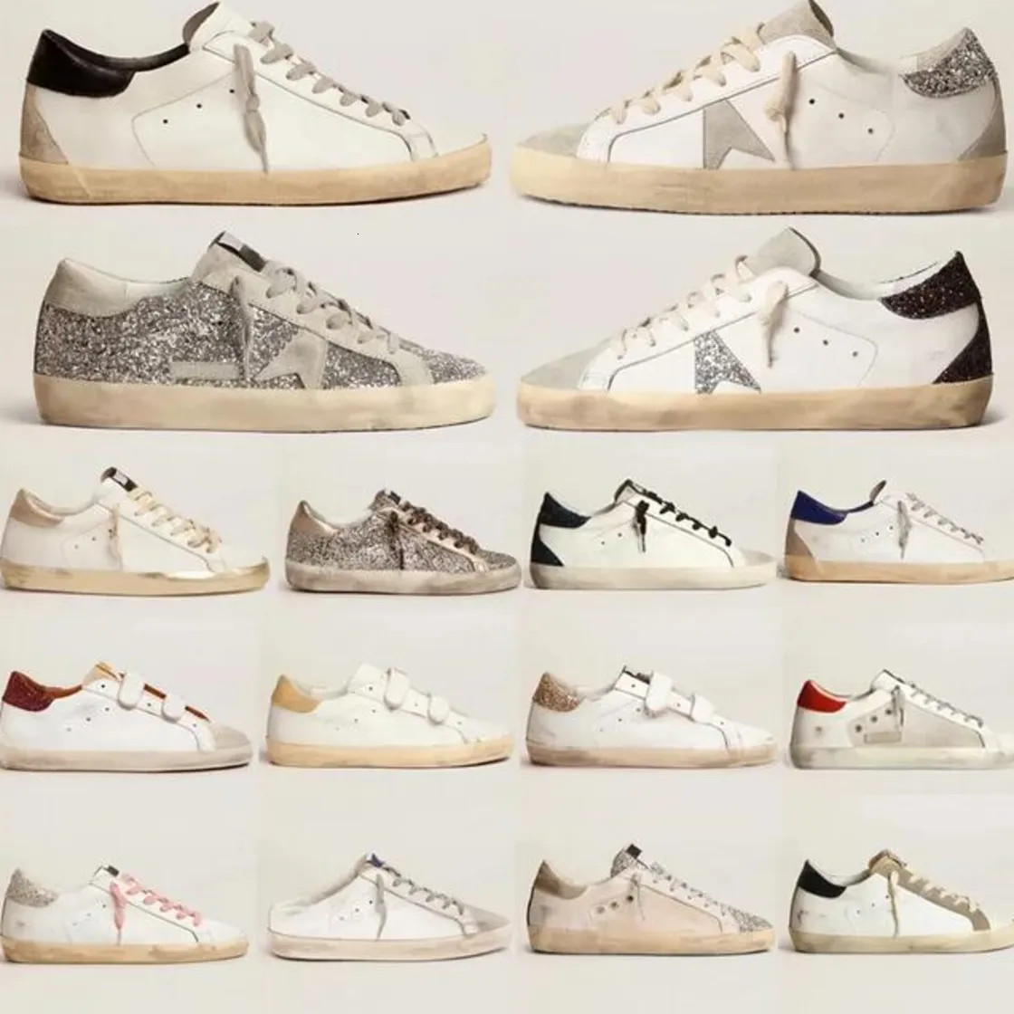 Save Big on Bulk  Designer Goldenity Goosely Sneakers Italy Brand Dad Star Women Mens Running Sho... | DHGate