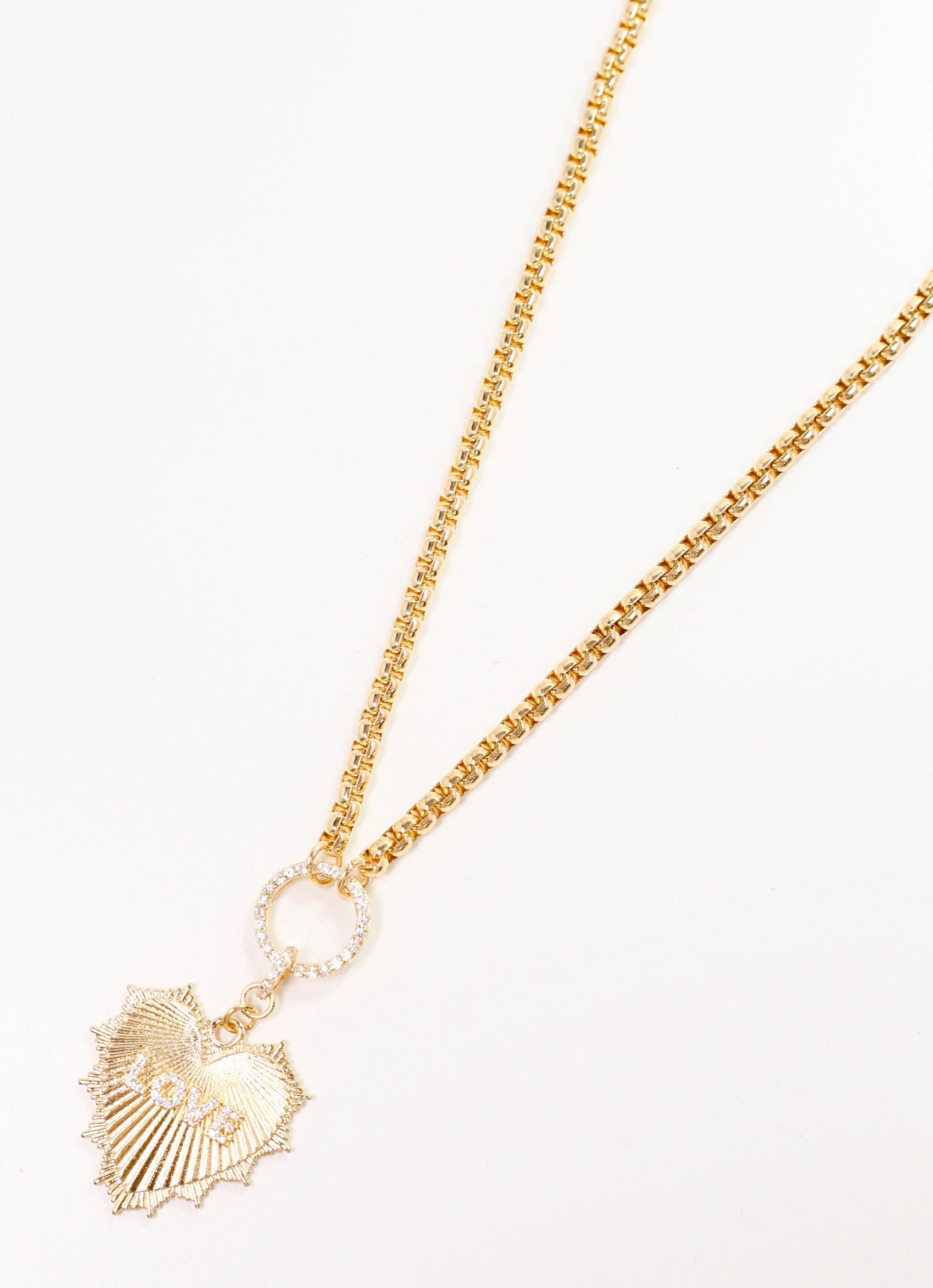Johnson Heart Necklace GOLD | Caroline Hill