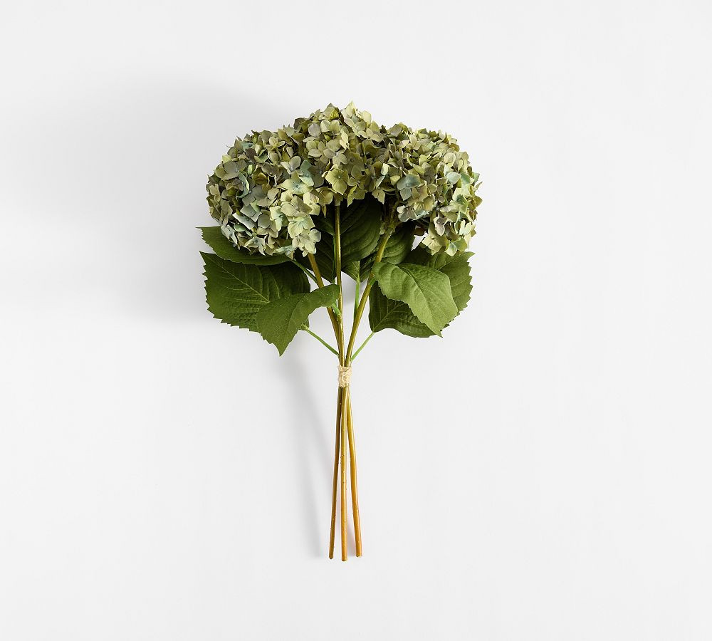 Faux Dusty Green Hydrangea Bundle | Pottery Barn (US)
