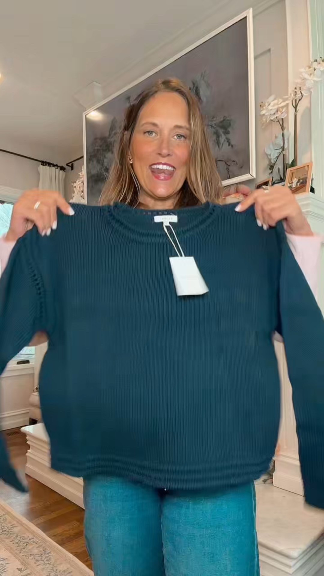 Knitted details make this sweater  

#LTKootd #LTKgrwm #LTKOver40