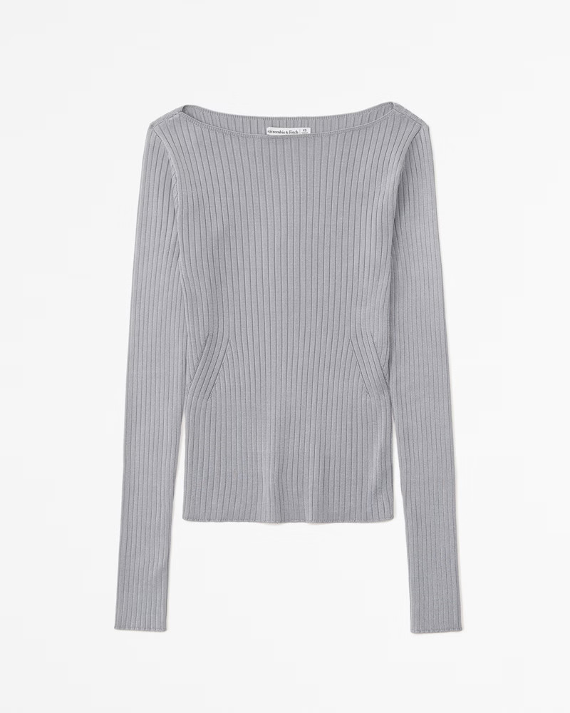 Glossy Slash Sweater Top | Abercrombie & Fitch (US)