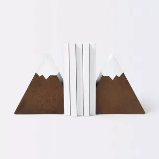 Mountain Peak Bookends - Cloud Island™ Brown | Target