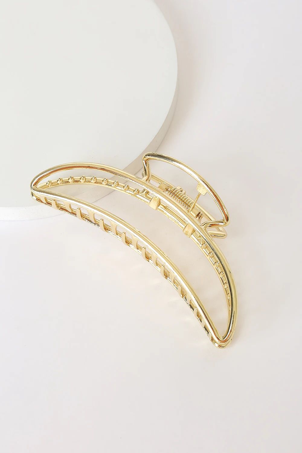 Open To New Ideas Gold Metal Claw Hair Clip | Lulus (US)