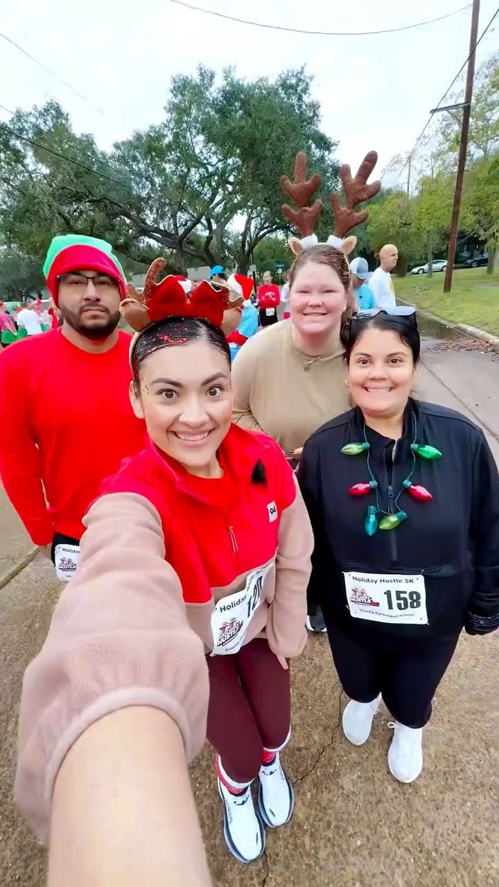 A lot of sparkle, some Christmas spirit, and 3.1 miles of holiday magic! 🏃🏻‍♀️🎄✨🎅🏻❤️❄️

The holiday vibes this morning were so fun and festive! It was such a blast getting to do this with some of my favorite people! Catch us running the next race soon! 🤩

#holidayhustle5k #5kmfunrun #vlogmasday6 #Vlogmas #morningrun  @hai.dawn @dsilvas01 @brittbritt_007

#LTKHoliday #LTKvlog #LTKdayinmylife