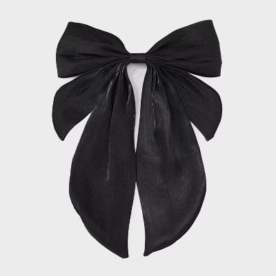 Bow Hair Barrette - A New Day™ Black | Target