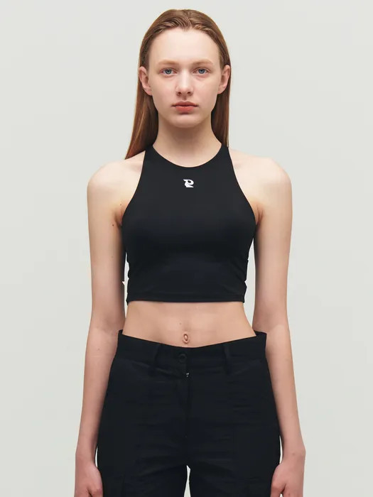 Crop Jersey Sleeveless_Black | W Concept (US)