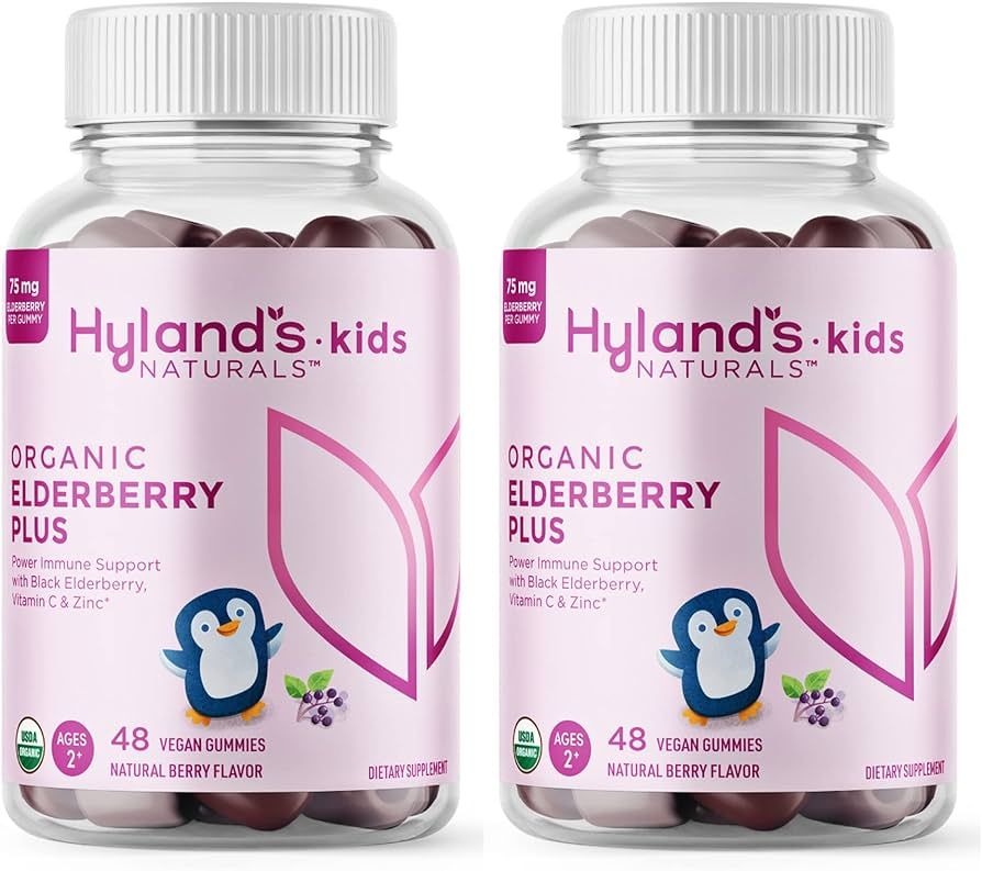 Hyland's Naturals Kids Organic Elderberry Plus Gummies, Organic Black Elderberry with ZINC and Vi... | Amazon (US)