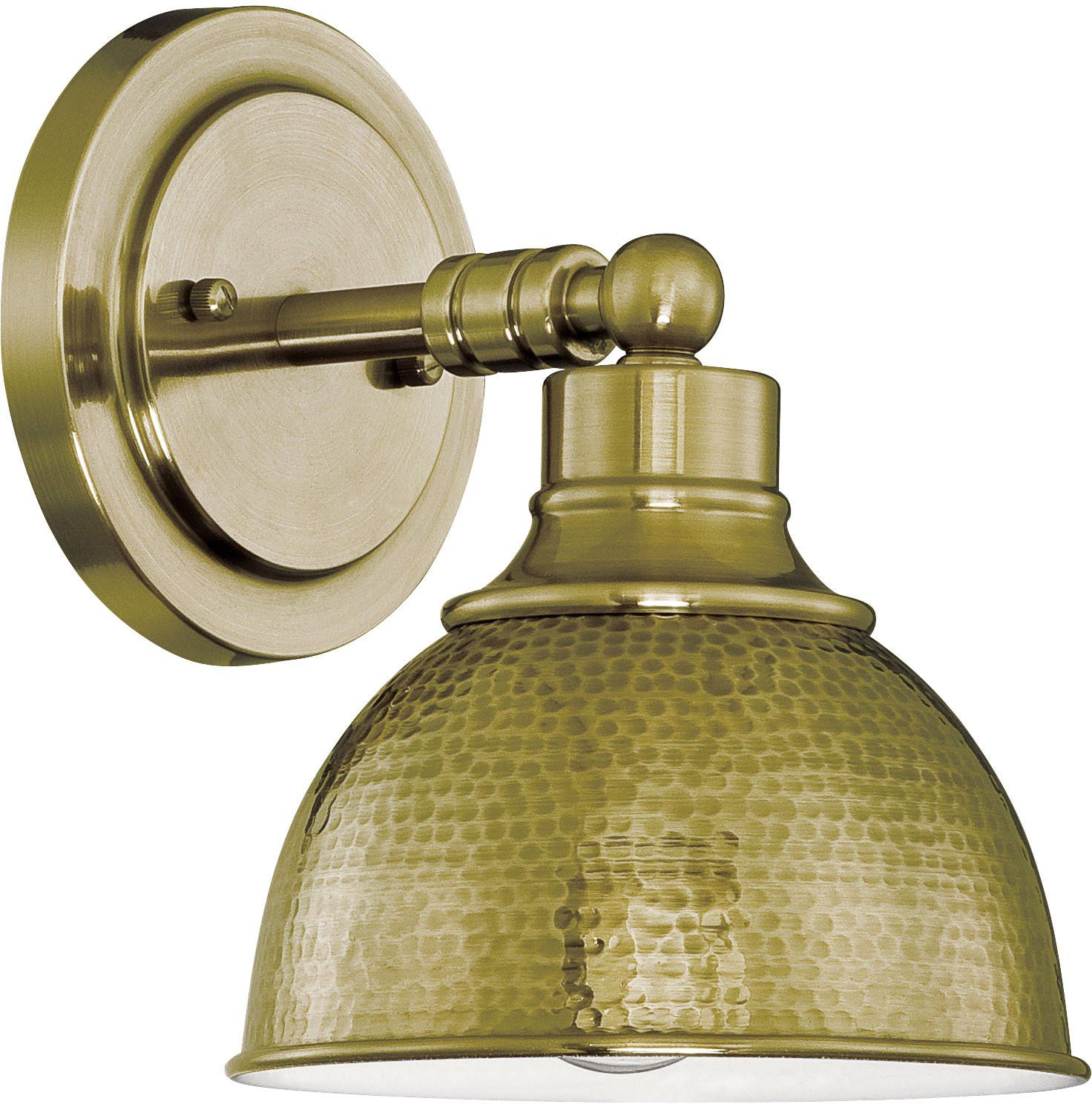 Craftmade 35901-LB Timarron Metal Wall Sconce Lighting, 1-Light, 100 Watts, Legacy Brass (7"W x 1... | Amazon (US)