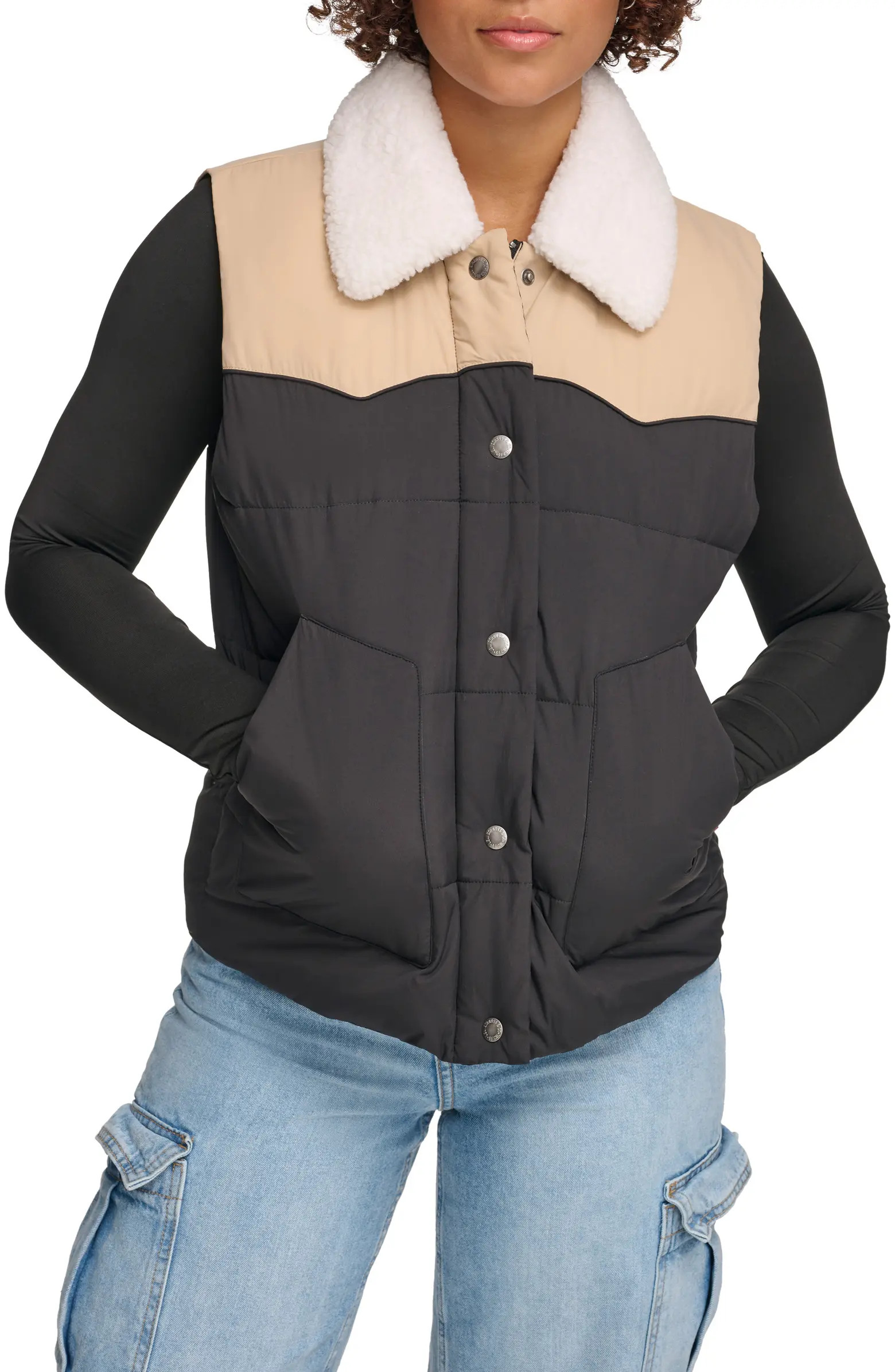 Levi's® Water Resistant Western Puffer Vest | Nordstromrack | Nordstrom Rack