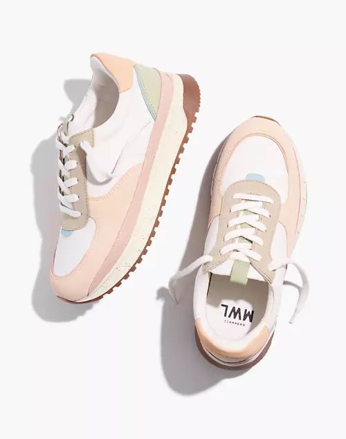 Kickoff Trainer Sneakers in Pastel Colorblock | Madewell