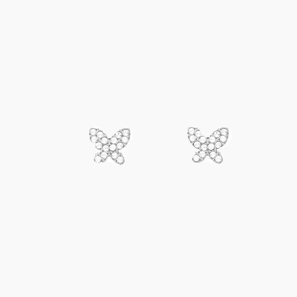 Pavé Butterfly Stud Earrings | Victoria Emerson