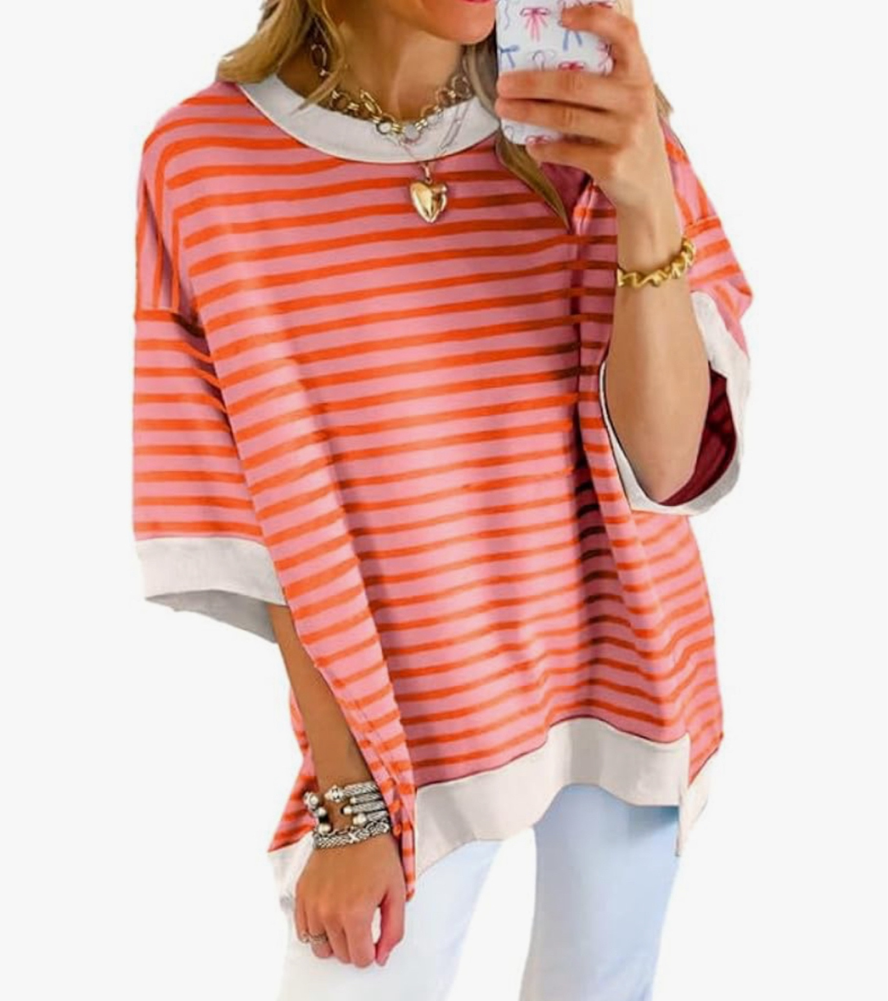 Love this fun striped top from Amazon! Lots of other cute colors too! 

#LTKFindsUnder50 #LTKSeasonal #LTKBacktoSchool