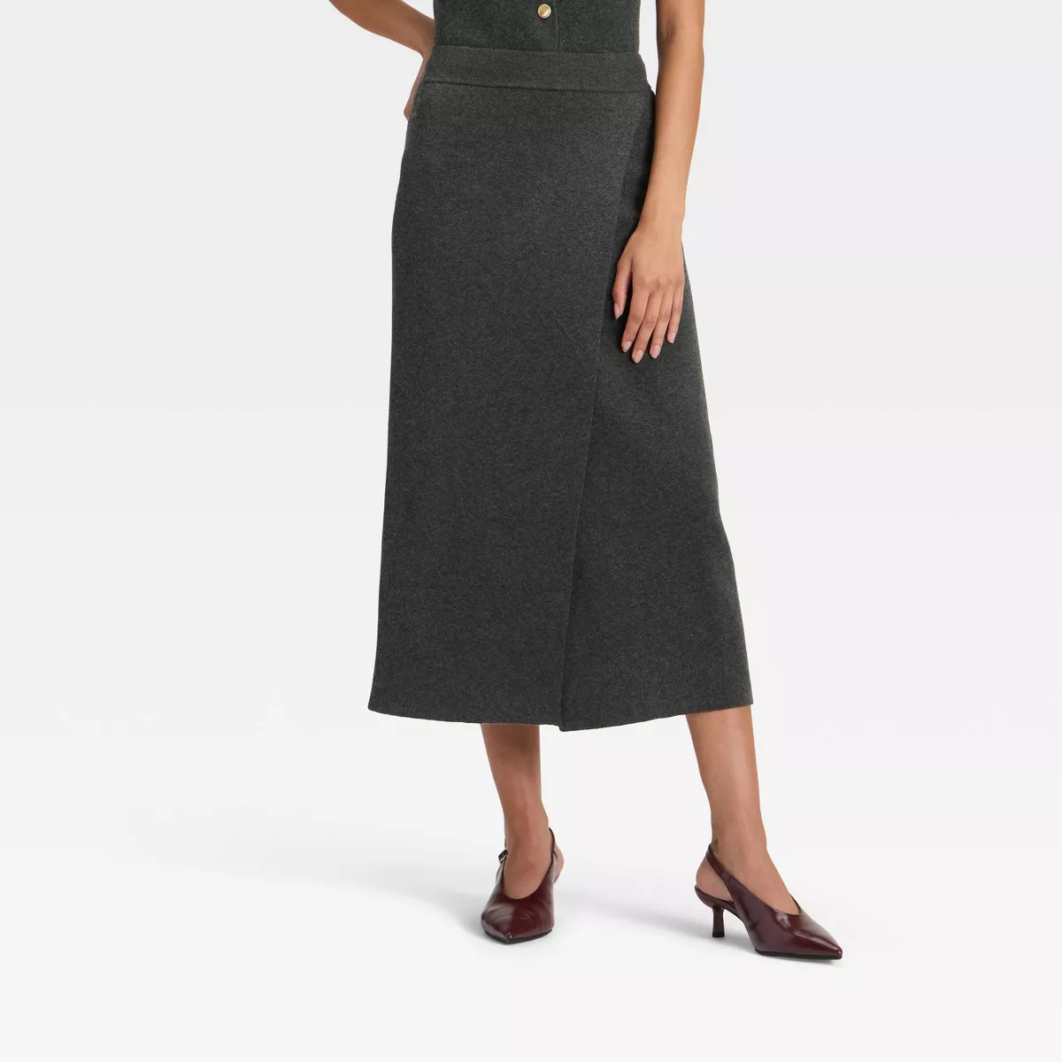 Women's Wrap Column Midi Skirt - A New Day™ | Target