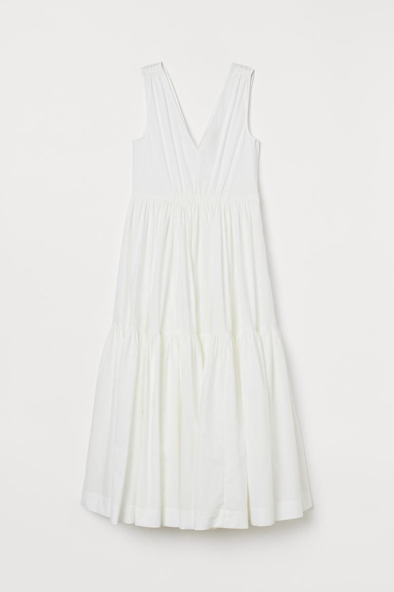 Long V-neck dress | H&M (UK, MY, IN, SG, PH, TW, HK)