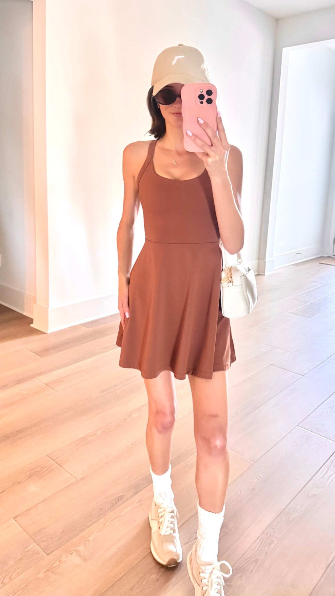 I shopped this tennis dress in three colors. Easy for running errands, toss a pullover & ball cap on for extra comfort. I wear a size XS. Shop it with the links attached today! 

#LTKActive #LTKmomlife #LTKSaleAlert