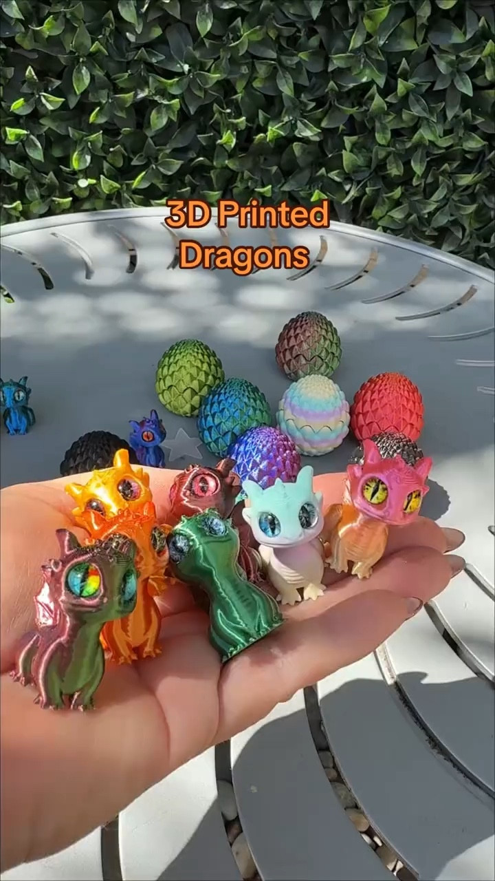 These are Easter Eggs Easter Egg with a Twist: There's a Dragon Inside!

#EasterEgg #EasterFun #Dragon
#3DPrinted #KidsToys
