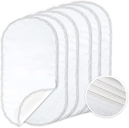 TILLYOU 6PK Larger Softer Changing Pad Liners Waterproof, 27" x 13" Washable Reusable Flannel Cotton | Amazon (US)