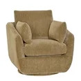 Beautiful Louisa Swivel Chair by Drew Barrymore, Latte | Walmart (US)
