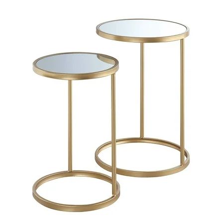 Convenience Concepts Gold Coast Mirrored Nesting End Tables | Walmart (US)