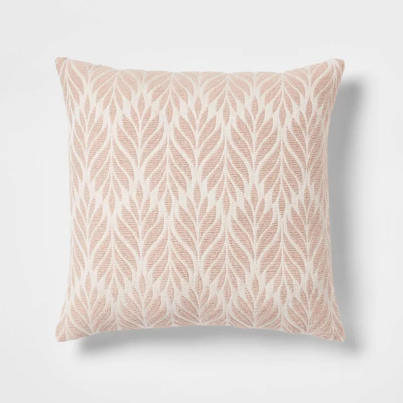 Woven Botanical Square Throw Pillow - Threshold™ | Target