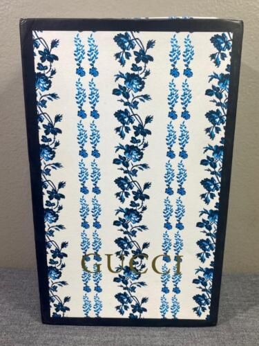 Authentic GUCCI Blue & White Flowers EMPTY Shoe / Gift Box Magnetic Close  | eBay | eBay US