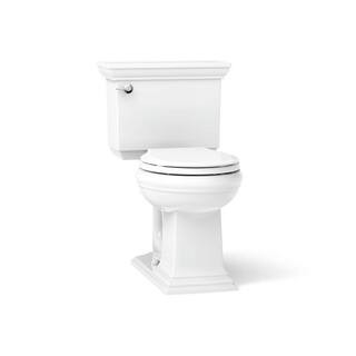 KOHLER Memoirs 12 in. Rough In 2-Piece 1.28 GPF Single Flush Round Toilet in White Seat Not Inclu... | The Home Depot