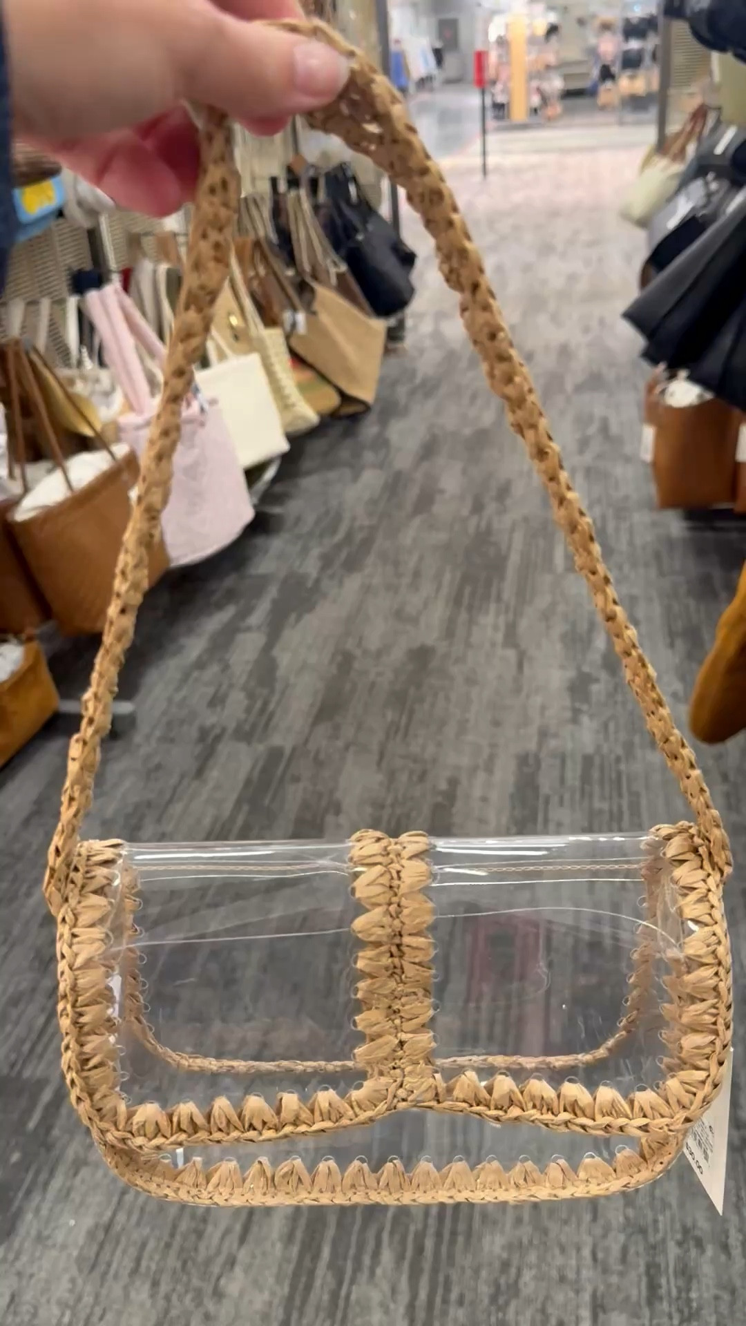 This is the cutest stadium clear purse I’ve seen!!!! 

I love the straw detail!!!

#LTKdayinmylife #LTKmomlife #LTKWorkwear