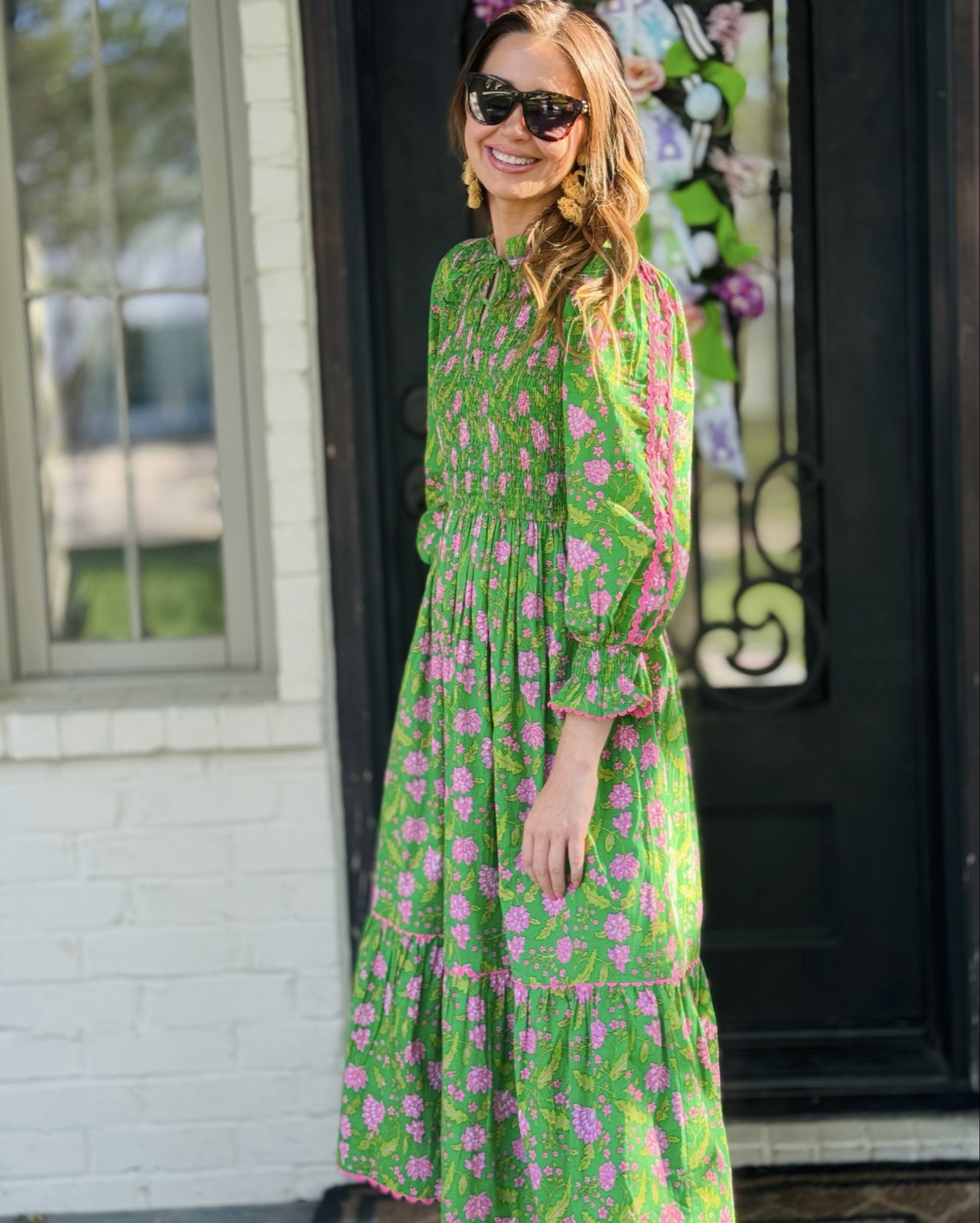 I needed to add a new comfy dress into the rotation, something that could be worn for any number of occasions. I saw this cheerful pink and green dress and loved the colorful Palm Beach color scheme and the fun ricrac detail. The classic, flattering cut and smocking on the bodice make it easy enough for everyday but dressy enough for a special occasion. These style of dresses always end up being the workhorses of my closet. 

The raffia slides from Amazon I paired it with are a forever favorite. They’re so comfortable and match everything. And they’re like $30 bucks. 

#LTKSeasonal #LTKStyleTip #LTKOver40