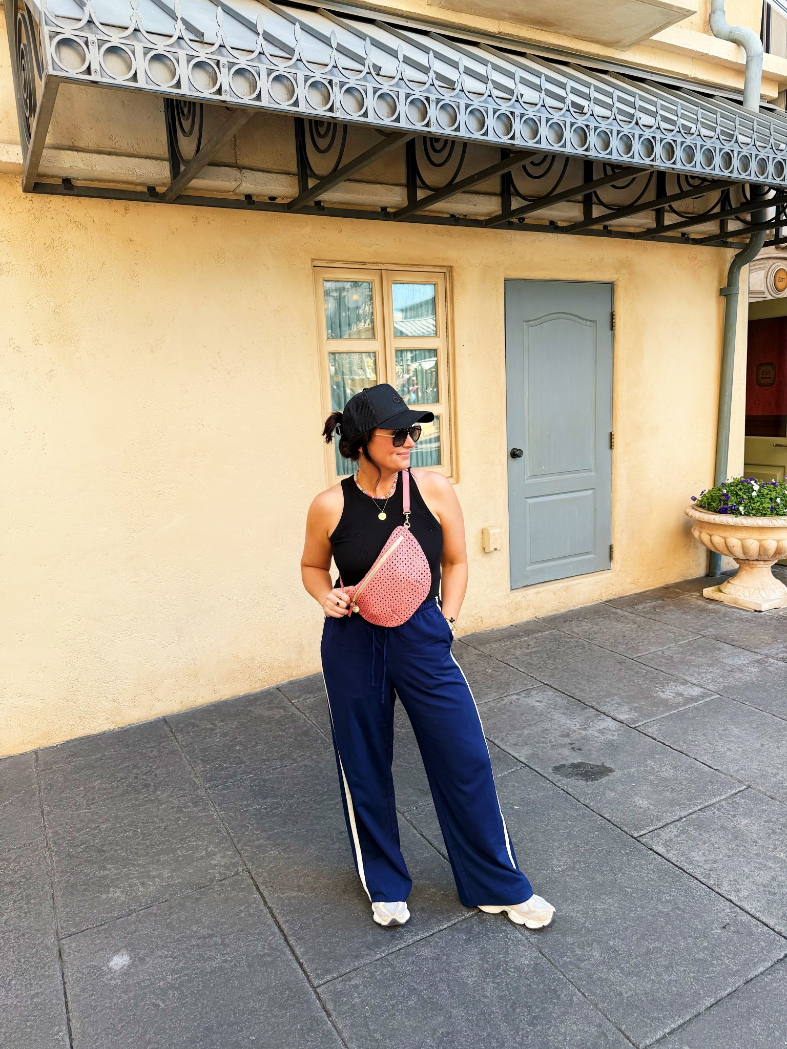 • medium tank 
• medium regular length pants 
• sneakers true to size 

#LTKmomlife #LTKTravel #LTKootd