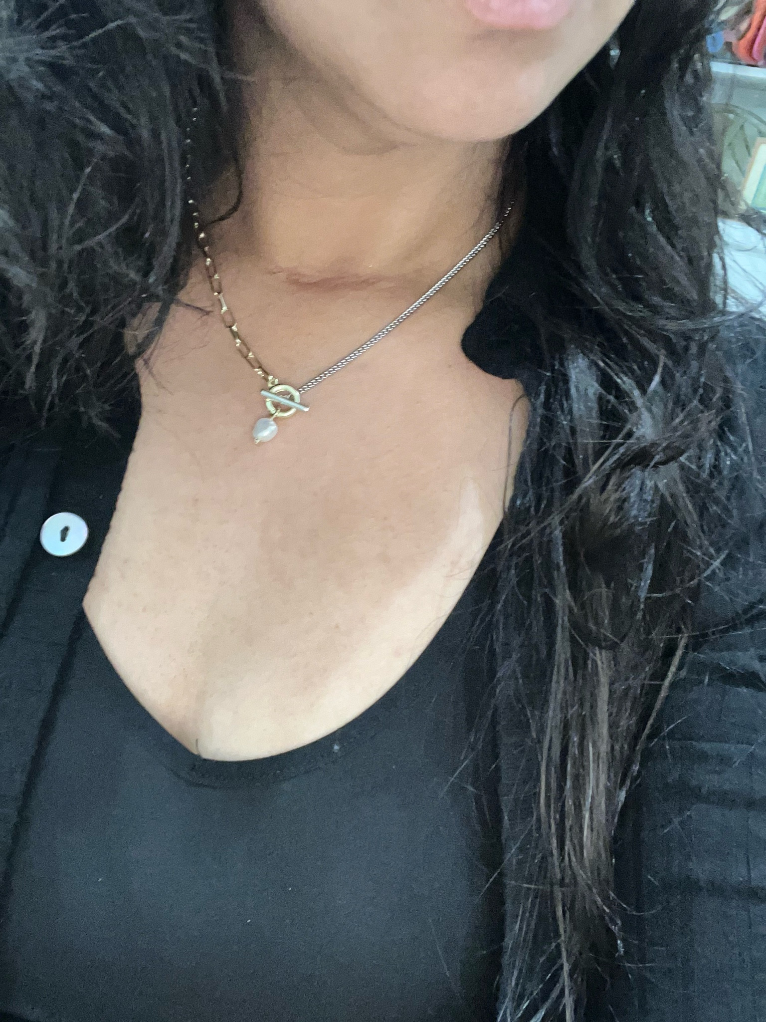 A beautiful mixed metal everyday necklace. 

#valentinesday #necklace #mixedmetal #pearl #gifts 



#LTKover40 #LTKfindsunder100 #LTKstyletip