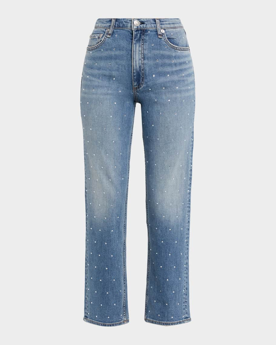 Harlow Ankle Straight Jeans | Neiman Marcus